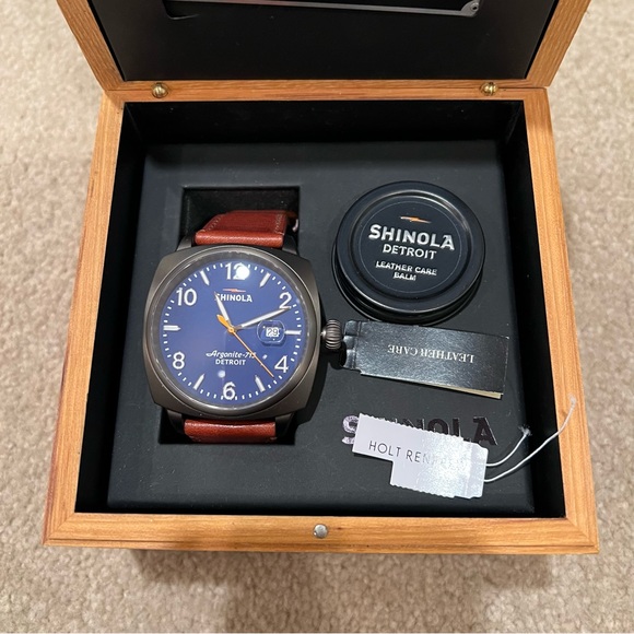Shinola 46mm Brakeman Watch, Brown/Gunmetal - Picture 4 of 9